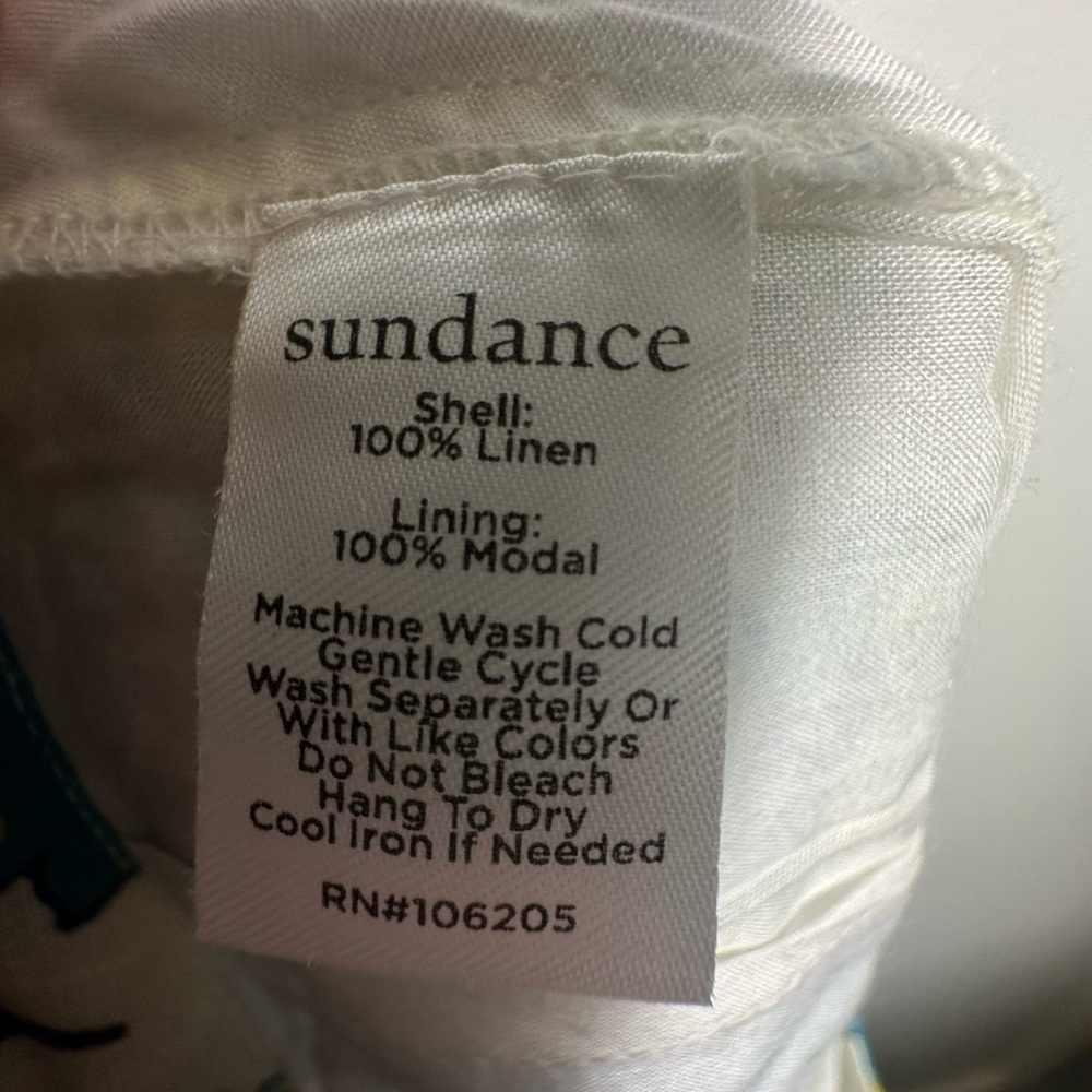 Sundance Linen Paisley Cottagecore Midi Skirt Size 10 - Picture 13 of 14